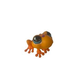 Littlest Pet Shop #874 TREE FROG Orange with Purple Spots